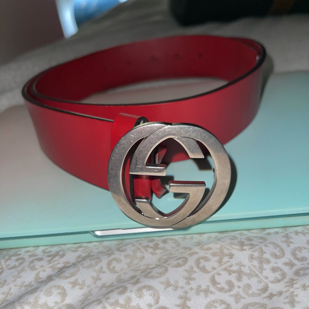 Red Gucci Belt